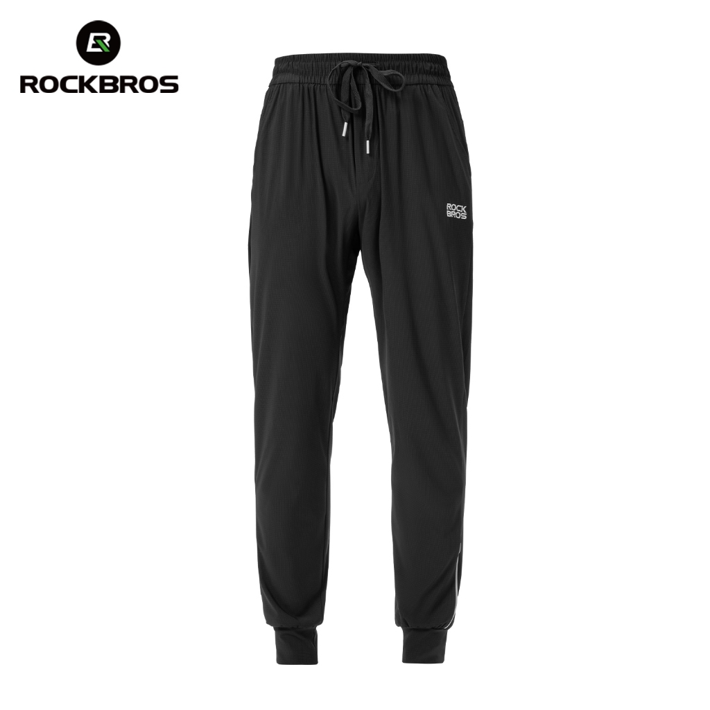 ROCKBROS Calças Masculinas Leves Elásticas Respiráveis Repelente De Água De Ciclismo MTB Bicicleta De Estrada Ao Ar Livr