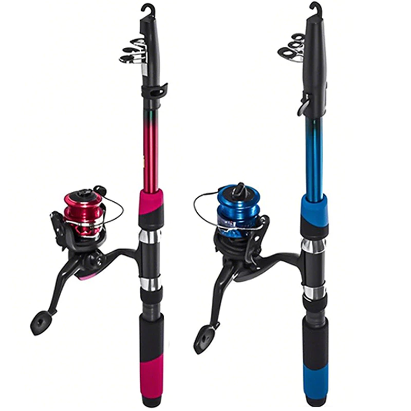 Varas De Pesca 60-120lbs Completo Com Carretel Esportes Ao Ar Livre Baixo Portátil Linha — imagem 1