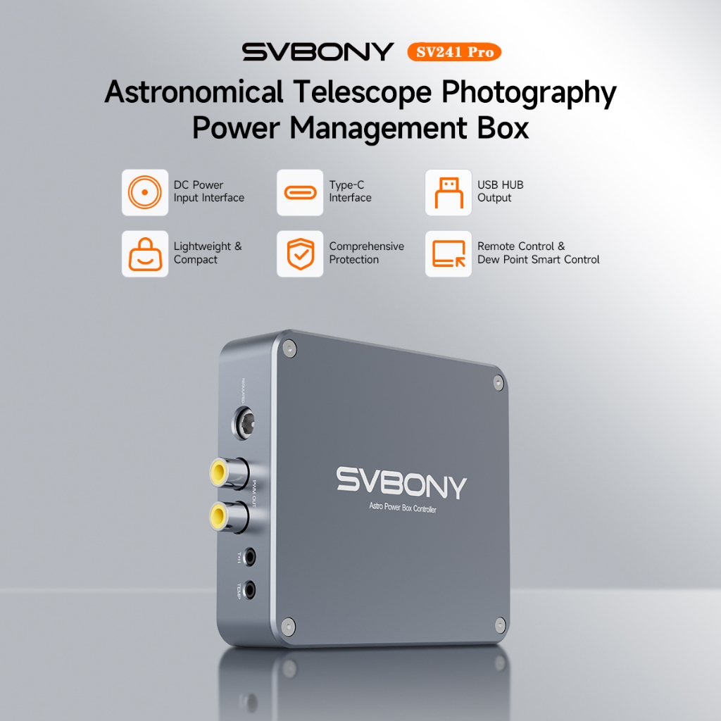 SVBONY SV241 Pro Astro Caixa De Controle De Energia USB3.0 + DC Controlador ASCOM Telescópio Astronômico Fotografia Gere em Oferta na Shopee