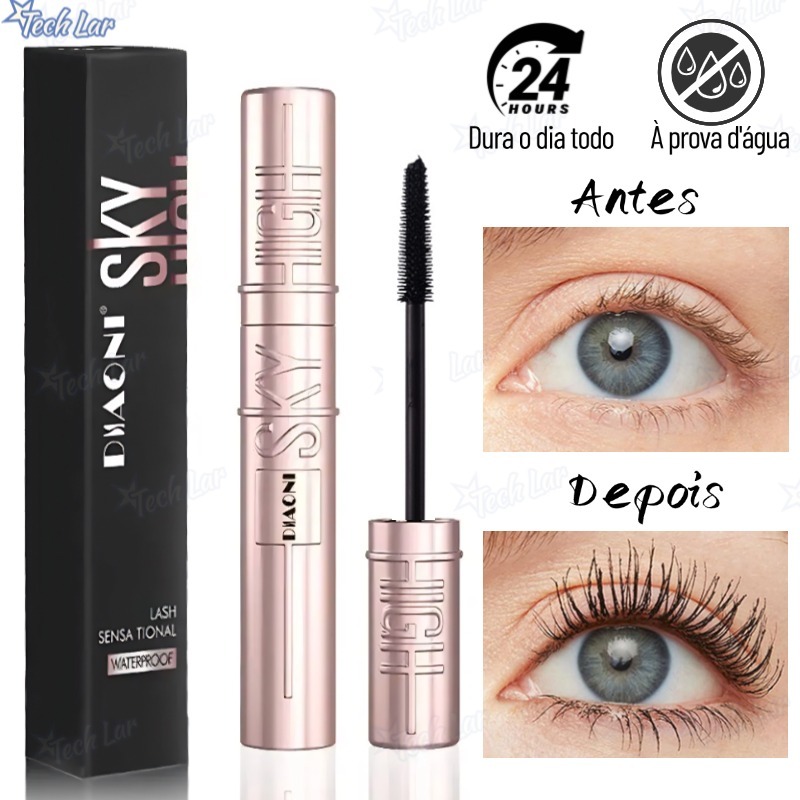 Máscara De Maquiagem Cílios DIAONI Sky High Máscara rímel longo Curling Natural subindo TL em Oferta na Shopee