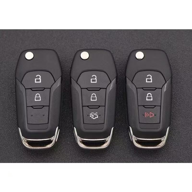 Estilo De Beleza FORD 2/3/2 + 1 Botões Vermelhos Caixa De Chave flip Para Atualizar ranger F150 etc .