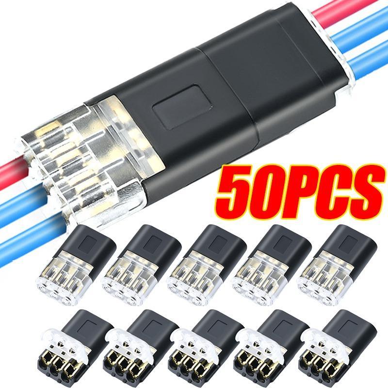 Conector Elétrico De 3 Pinos , Plugue D3 , Emenda De Fio Rápido Sem Solda , Bloco Terminal Compacto Universal Para Carro