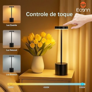 Lâmpada de LED Três cores mudam a luz Escurecimento infinito led para quarto sem fio luz noturna Adequado para quartos