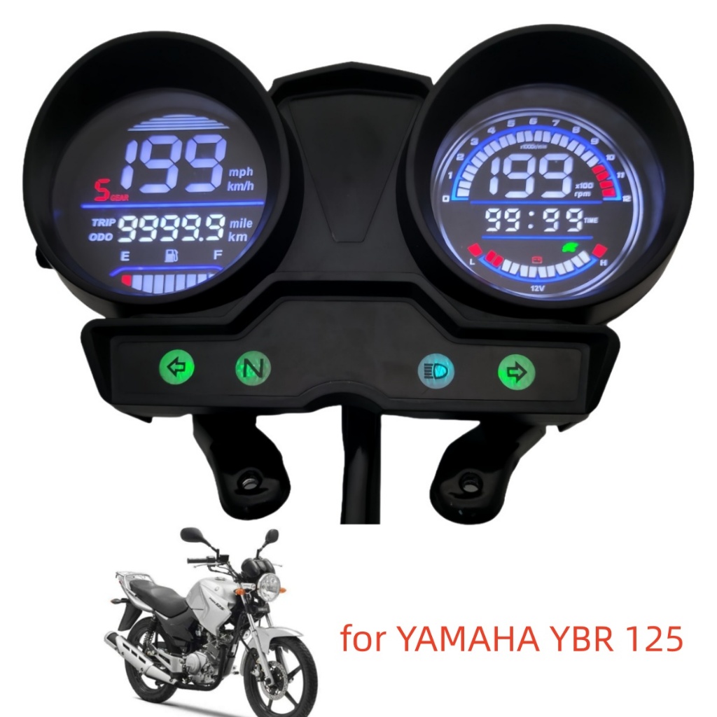 Para YAMAHA Factor YBR125 Ybr 125 Medidor Digital 125 LED Velocímetro Odômetro Instrumento Da Motocicleta em Oferta na Shopee