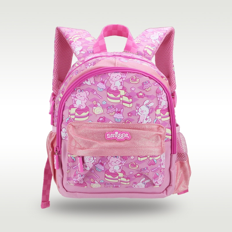 Mochila Escolar Infantil Meninas Bebê Rosa Sorvete Coelho Jardim De Infância Sacos Infantis