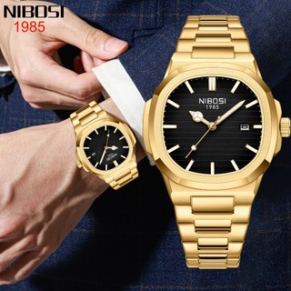 NIBOSI Ultra Fino Moda Masculina Relógio De Quartzo Negócios Relógios À Prova D 'Água Esportes Relógio