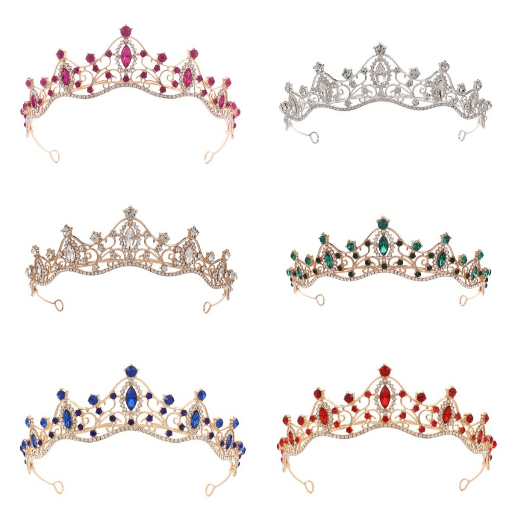 Meninas Coroa De Cristal Princesa Tiara Para Noiva Festa De Casamento Aniversário Acessórios O Cabelo