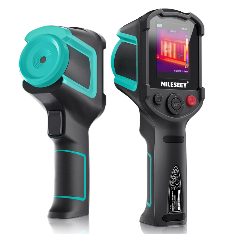 Mileseey TR10 Medidor De Temperatura Termovisor Infravermelho Auto Track Max & Min Foco Automático Saída De Dados Recarr em Oferta na Shopee