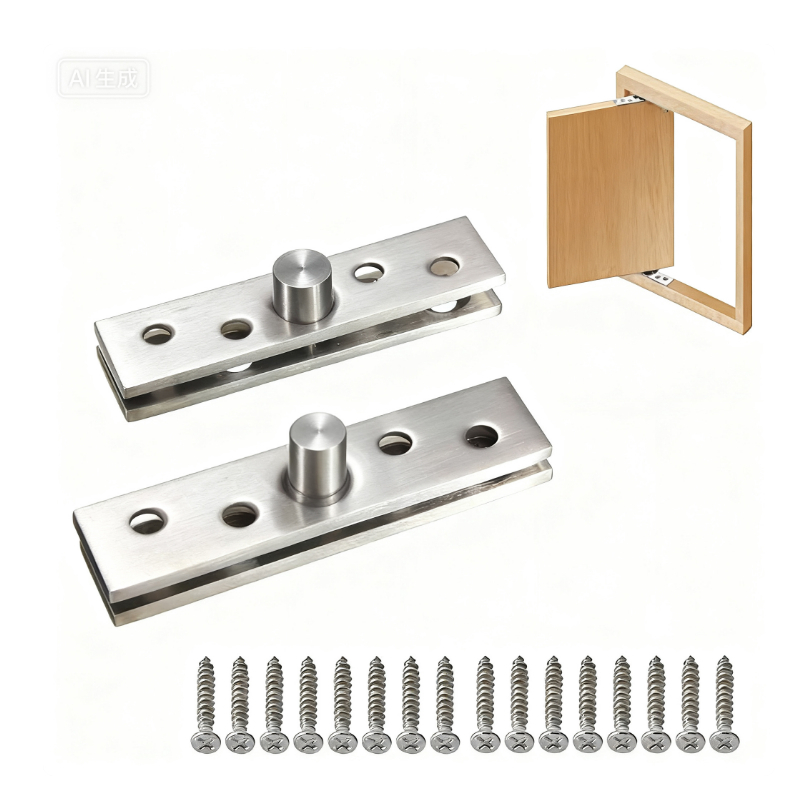 Dobradiça Pivô Pino Porta Pivotante 150kg Pivô Inox 304 Com parafusos new_life