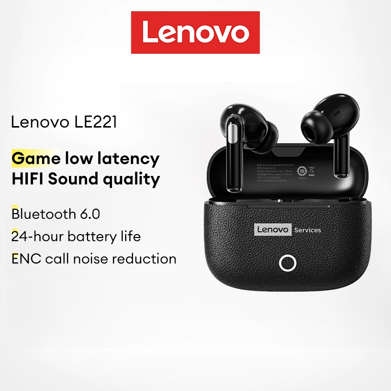 Lenovo LE221 Fone De Ouvido Bluetooth Alta Fidelidade Surround Som Redução Ruído Jogo Baixa Latência 6.0 em Oferta na Shopee