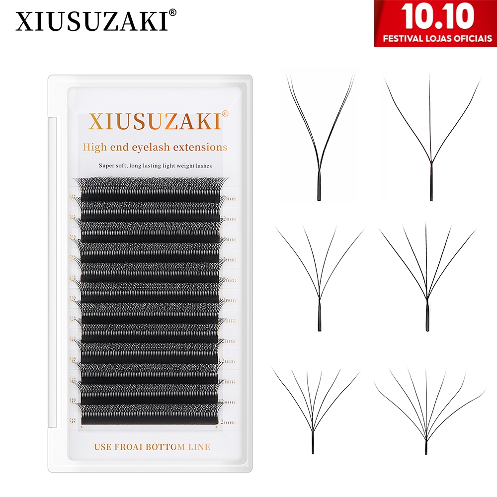 XIUSUZAKI Cílios yy 3D 4D 5D 6D 7D 8D W Floração Automática Premade Volume Brasileiro Naturais Para Extensão De Cílios