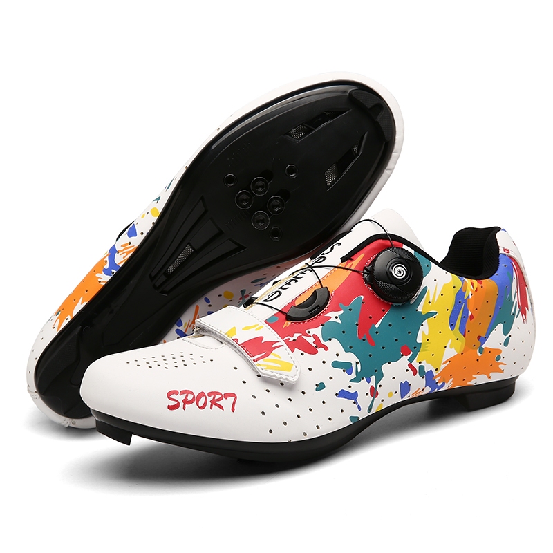 Sapatos De Bicicleta Respiráveis Antiderrapantes Unissex Tamanhos 36-45 SPD sepatos de bicicleta de goma e de estrada