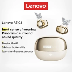 Lenovo RS103 Fones De Ouvido Bluetooth IPX5 À Prova D'água HIFI Qualidade De Som Confortável Durante O Exercício