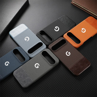 Luxo Negócios Emenda Design Tecido Denim Couro Fino Caso Para Google Pixel 10 9 Pro XL 8 Meio Pacote À Prova De Choque C em Oferta na Shopee