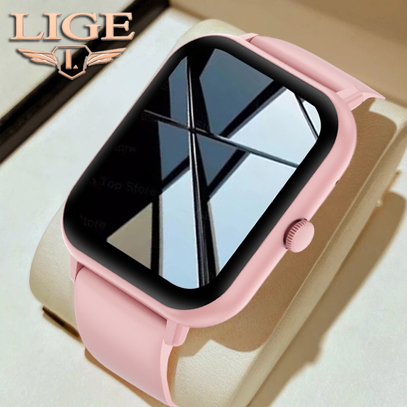 LIGE Relógio SmartWatch De 1,83 Polegadas Online BT Call Watch À Prova D'água 100 + Modelos Esportivos Monitor De