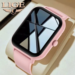 LIGE Relógio SmartWatch De 1,83 Polegadas Online BT Call Watch À Prova D'água 100 + Modelos Esportivos Monitor De
