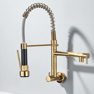 Torneira Gourmet Cozinha Preta Parede Única Misturador Móvel Torneiras De Água Fria em Oferta na Shopee