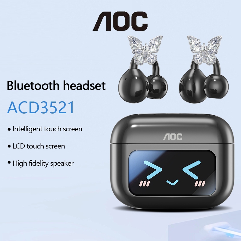 AOC-ACD3521 Fone De Ouvido Bluetooth Sem Fio AI Bateria De Longa Duração Cancelamento De Ruído Alta Fidelidade Qualidade em Oferta na Shopee