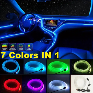 Fita LED Neon Automotiva 3 Metros 7 cores RGB -O10 em Oferta na Shopee