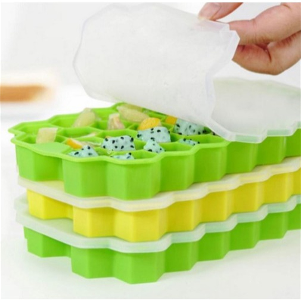 Forma de Gelo Silicone Chocolate Bombam Bebida Uísque Top Hexagono Colméia 37 Cavidades