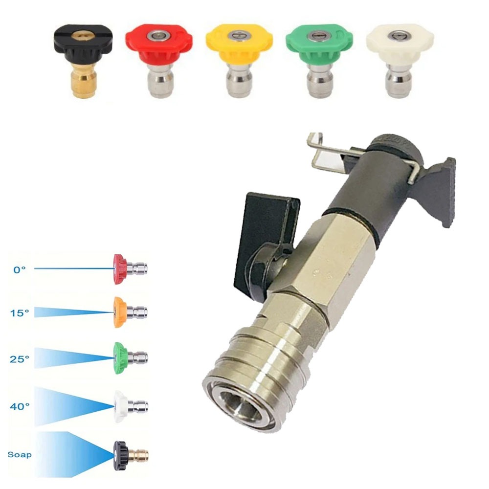 Kit De Válvula De Esfera De Lavagem De Alta Pressão 1/4 " Conector Rápido Para Karcher Lavor Stihl Nilfisk Mangueira Int em Oferta na Shopee