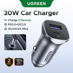 UGREEN 18W 22.5W 30W 40W Tipo C PD Portas Duplas Carregador Rápido Para iPhone 14 Pro 13 12 Xiaomi Huawei Samsung