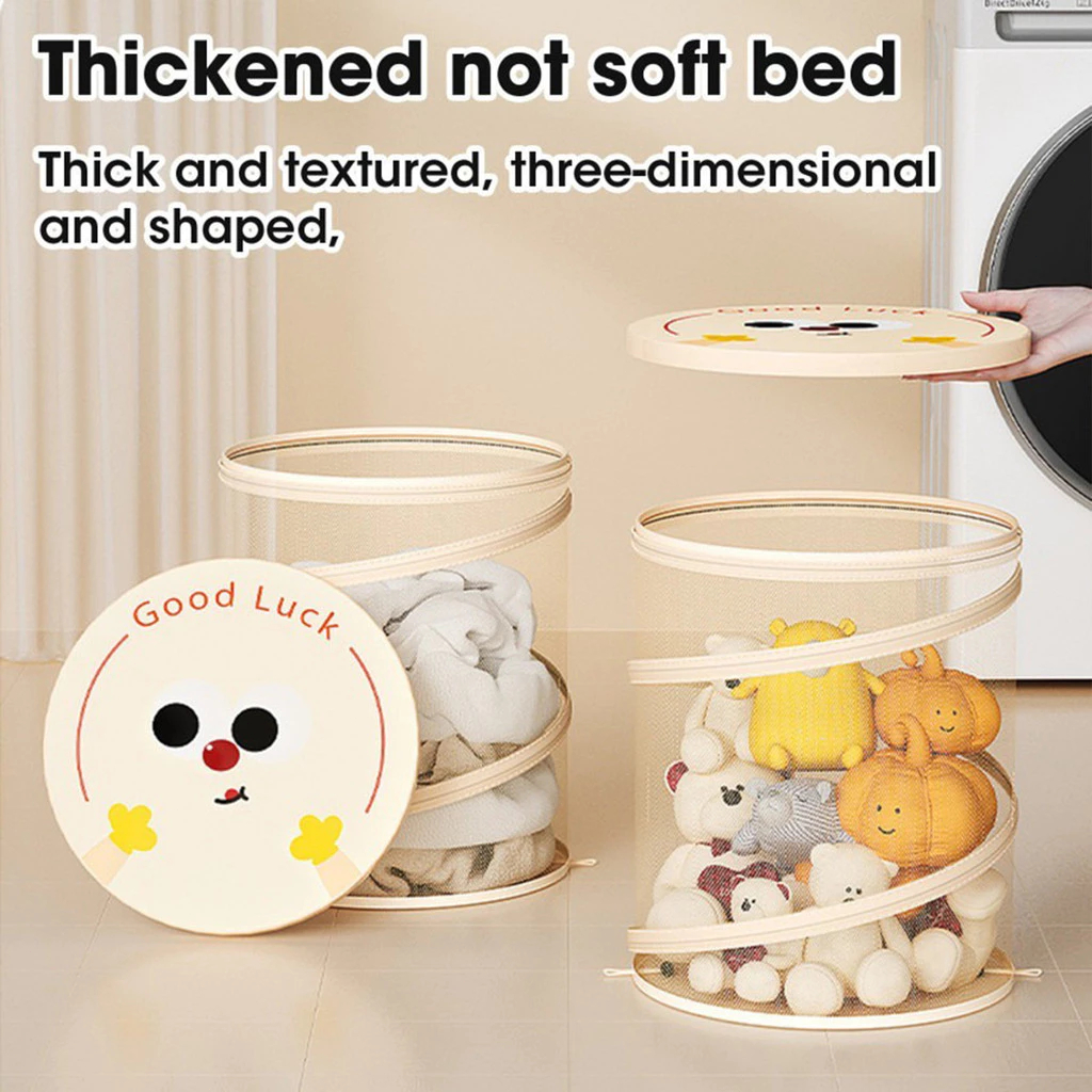 Cesta Organizadora Dobrável com Tampa – Grande Capacidade para Roupas e Brinquedos