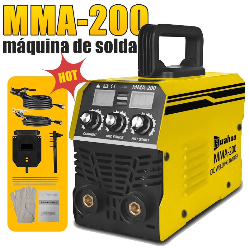 Máquina De Solda 220V/110V MMA-200 Tecnologia IGBT Display Digital Ferramenta De Soldagem Portátil Automática
