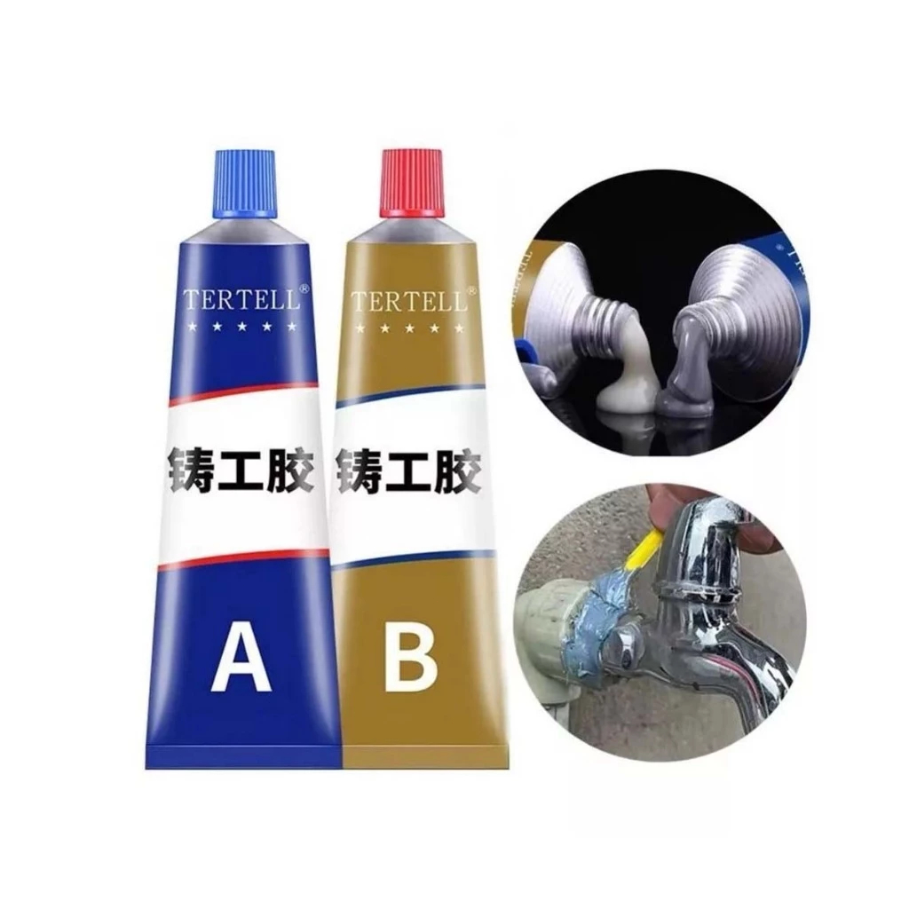 100g Cola De Fundição AB Cola de Reparo Rápido para Metal e Plástico - Adesivo AB para Soldagem a Frio