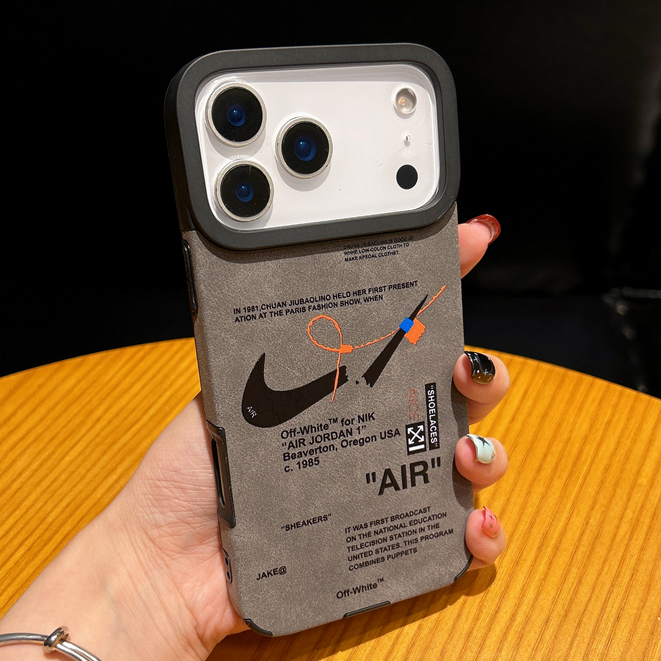 Capa De Silicone De Couro De Luxo Em Relevo Com Gancho De Quebra Para iPhone 17 16 15 14 13 Pro Max em Oferta na Shopee