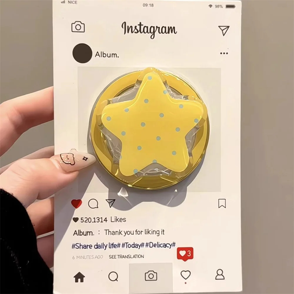 Polka Dot Star Padrão Suporte Magnético Griptok Para Telefone iPhone Compatível Com Pad Magsafe Smart Tok