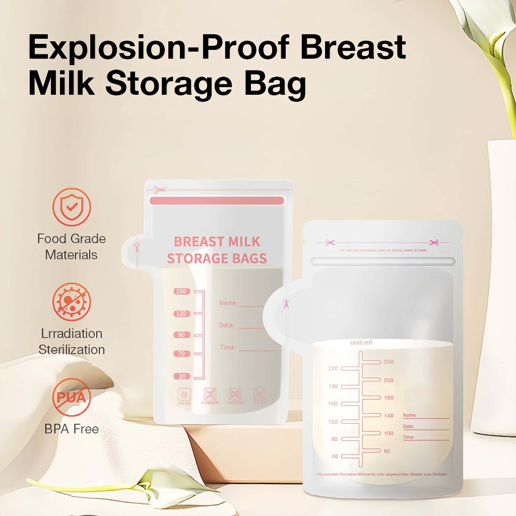 Kit 30/60 Un Saco Saquinhos Congelar Leite Maternidade Bebê em Oferta na Shopee