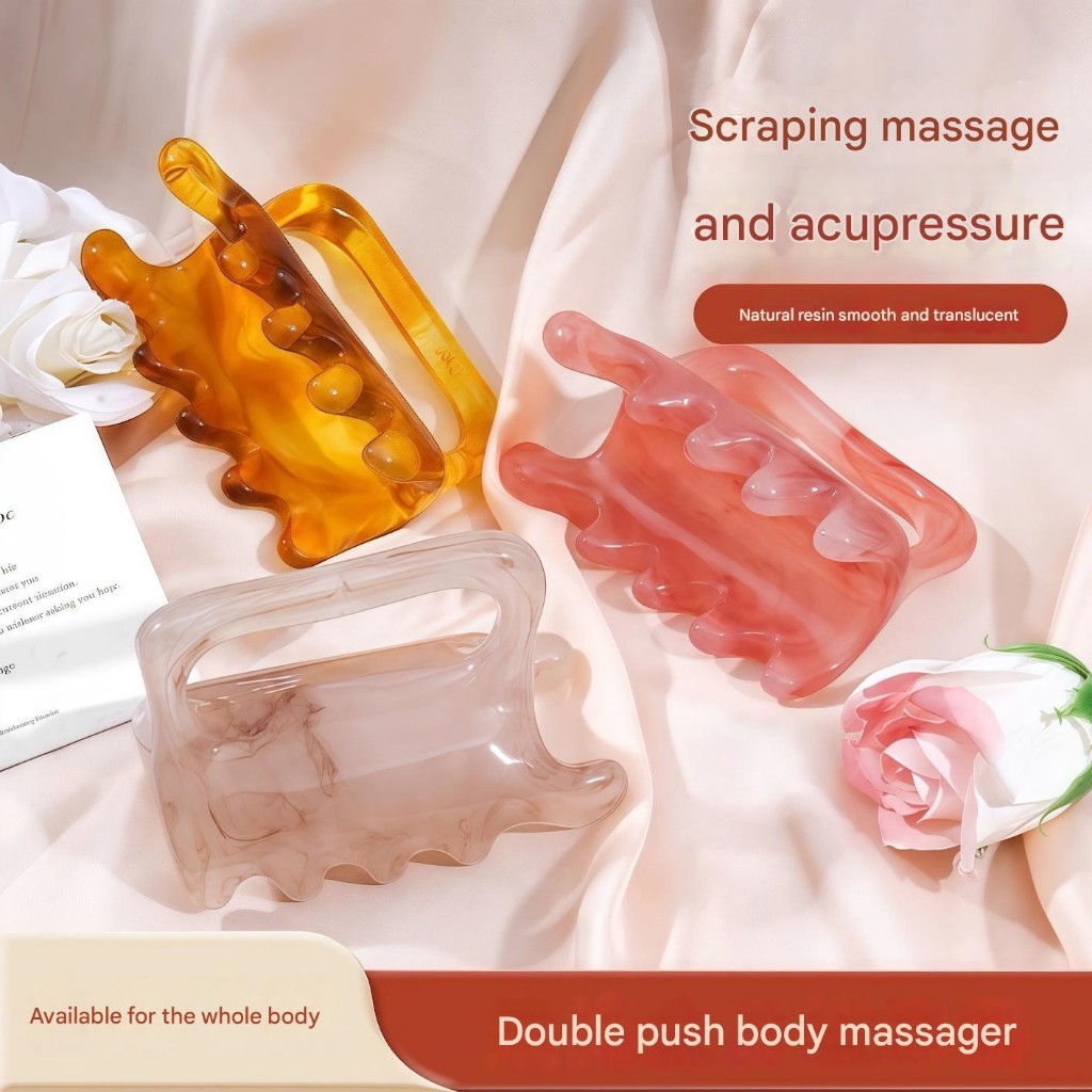 Ferramentas De Massagem Manual Pescoço Ombro Volta Ponto De Pressão Massageador Resina Gua Sha Gatilho Tecido Profundo C