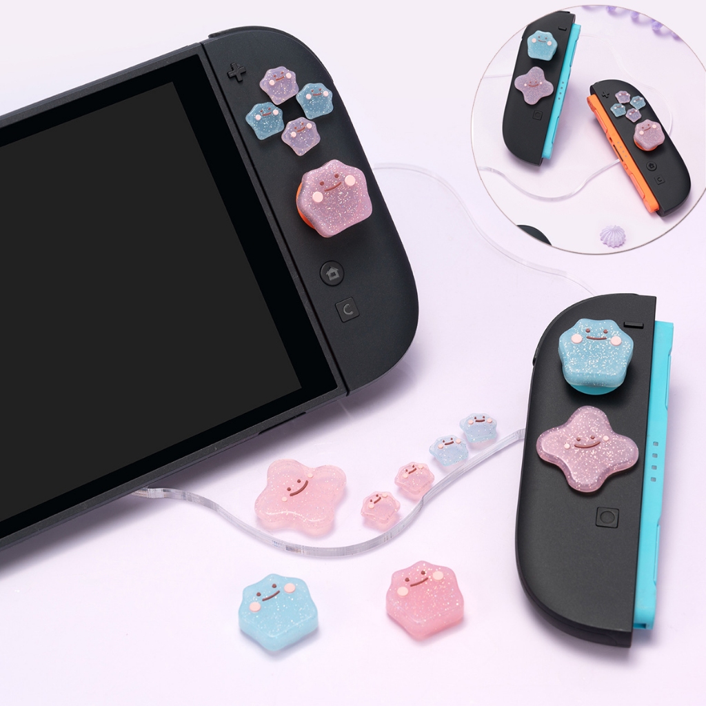 Tampas De Botão Conjunto De Apertos De Polegar De Silicone Para Nintendo Switch/OLED/2 , ABXY Botões De Chave Adesivo Ca em Oferta na Shopee