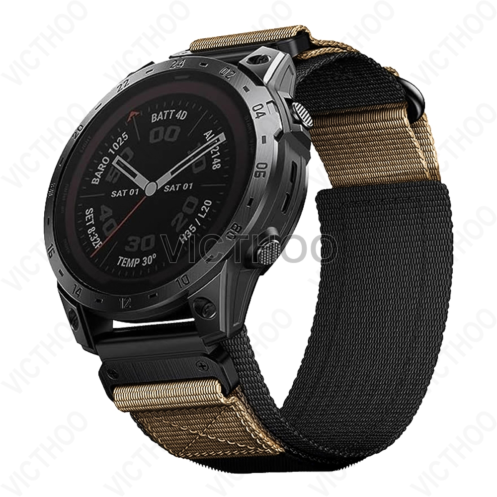 Nova Pulseira De Náilon Esporte Acessórios Para Garmin Fenix 8 51 47mm/7X pro/6/5X Plus/Forerunner 935 945 955 965 - detalhe