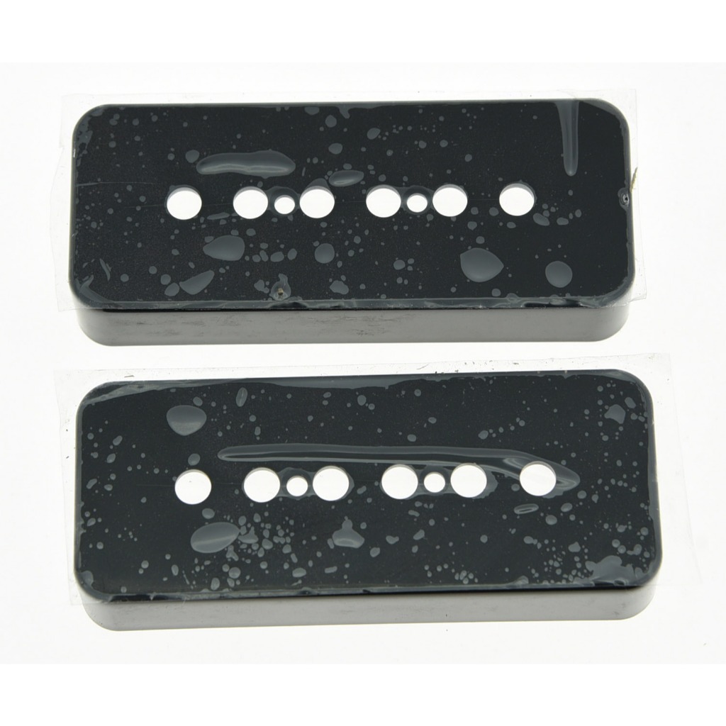 KAISH 2 Peças 50mm Espaçamento De Poste P90 Capas De Captador De Guitarra Capa Barra De Sabão Para Les Paul