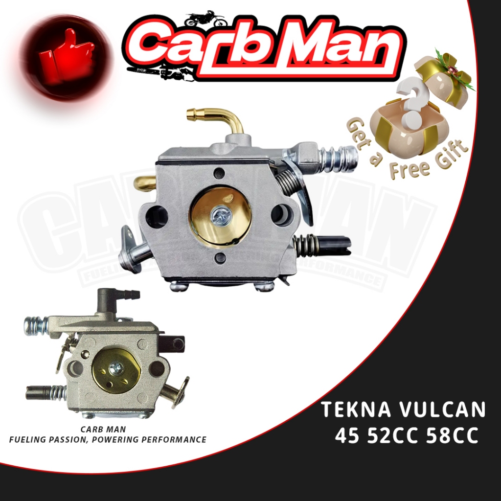 Carburador Complete para Multi-brand Chainsaw Motosserra Importada Toyama Kawashima Tekna Vulcan 45/46/52/53/58cc
