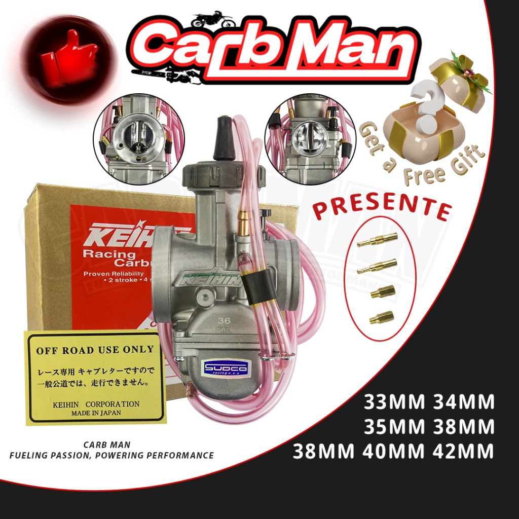 Carburador koso Pwk Guilhotina Competição 33/34/35/36/38/40/42MM Powerjet Crf Rmx Cr Cbx 200-450cc de grande cilindrada em Oferta na Shopee