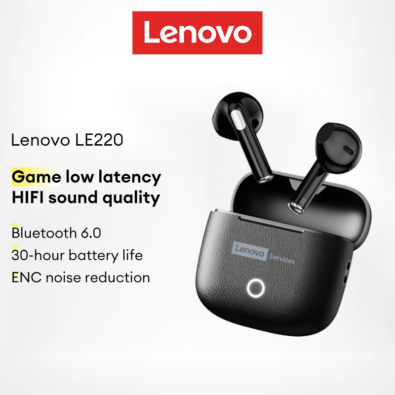 Lenovo LE220 Fone De Ouvido Bluetooth HD Chamada HIFI Surround Sound Game Baixa Latência 6.0 em Oferta na Shopee