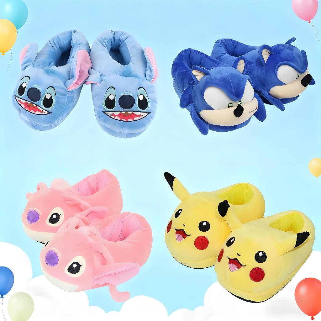 Pantufa Stitch (30 a 34/35 a 40 )Cartoon Indoor Pantufa Stitch Infantil