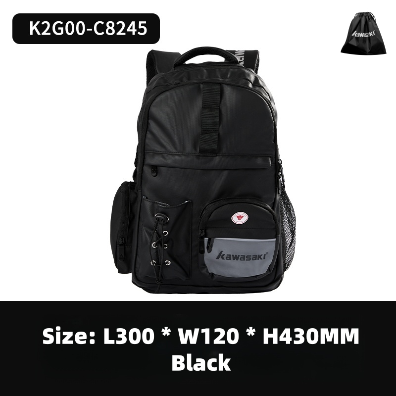 Kawasaki Mochila Menina Badminton Saco B8224 & C8245 Tênis Masculina E Feminina Nova Multifuncional Esportes Moda