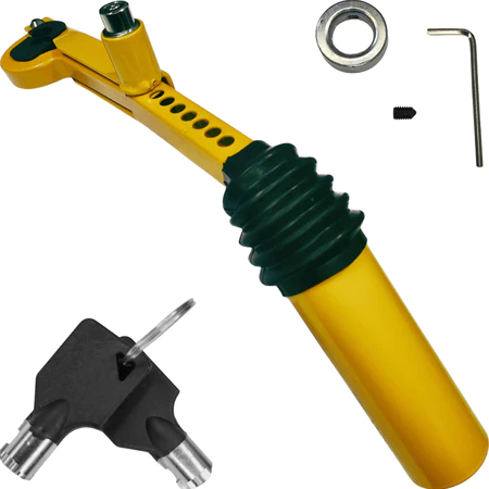 TRAVA DE SEGURANÇA ANTI FURTO VEÍCULO CÂMBIO UNIVERSAL Amarelo/Vermelho em Oferta na Shopee