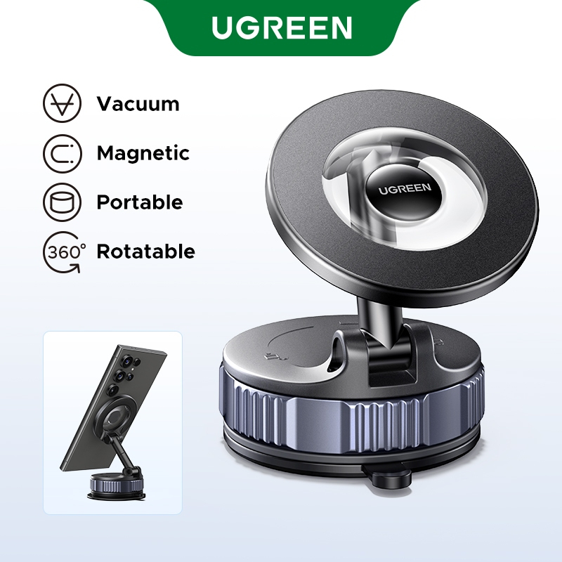 Suporte Magnético Para Telefone A Vácuo UGREEN Portátil 360 ° Giratório Carro Série iPhone12-17