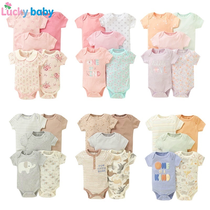 Lucky baby body recém nascido algodão  body bebê menino or menina conjunto para bebe em Oferta na Shopee