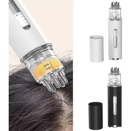 SALORIE 15ML Dispensador Escova Ferramenta Mini Portátil Aplicador De Couro Cabeludo Líquido Pente Massageador Com 6 Bol