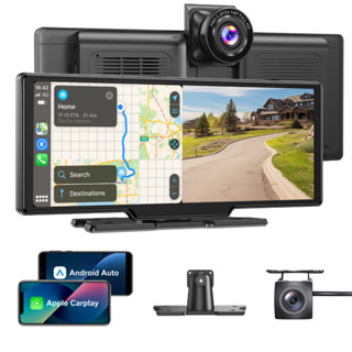 ESSGOO Gravador De Condução De Carro De 10.26 Polegadas Apple Carplay E Android-auto Car Multimedia Two Camera Player em Oferta na Shopee