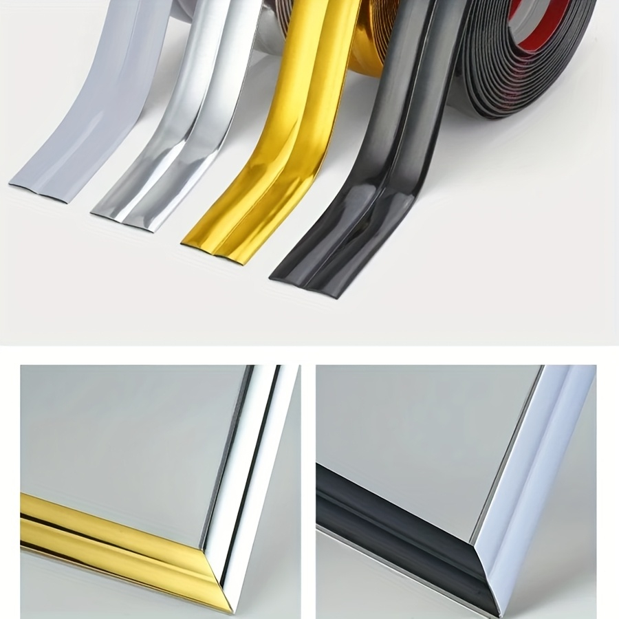 Perfil Cantoneira de PVC 10MM * 10MM/15MM * 15MM com 3M barra de 3M,Fita metalizada para decoracao em Oferta na Shopee