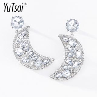 Yutsai Crescent Brincos Liga Strass Exagerado Vintage Para Mulheres Jóias Presentes PD1295 em Oferta na Shopee