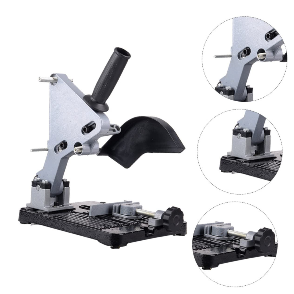Suporte Esmerilhadeira Base Corte 115/125mm Corte Preciso Seguro Bancada Ferramenta Cortes de 0 a 45