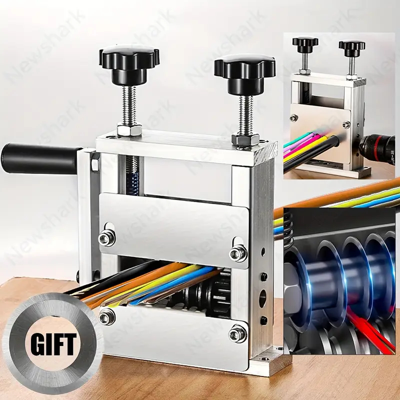 Decapador Manual De Fios Para Uso Doméstico De 1-25 Mm Descascador Elétrico De Cabos Com Suporte De Manivela Furadeira em Oferta na Shopee